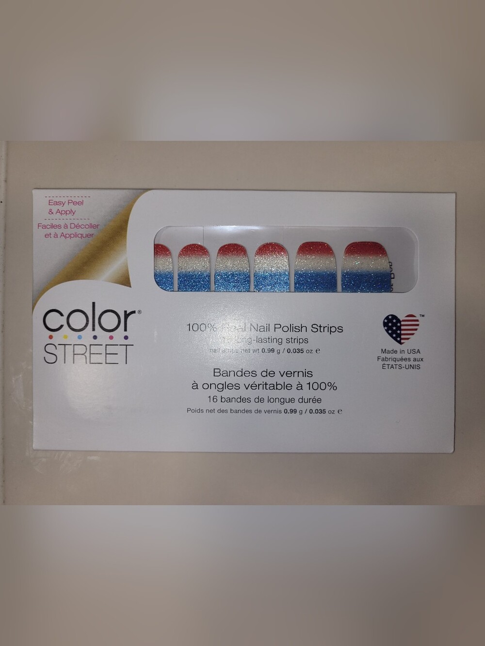 5 for $25 - Color Street Firecracker Pop nail polish strips